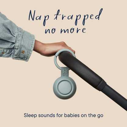 Hatch Go | Portable Sound Machine for Babies and Kids | Sleep Soother | 10 Soothing Sounds | White Noise | Shush | Travel | Registry Gift | Baby Shower | Clips on Stroller | Slate
