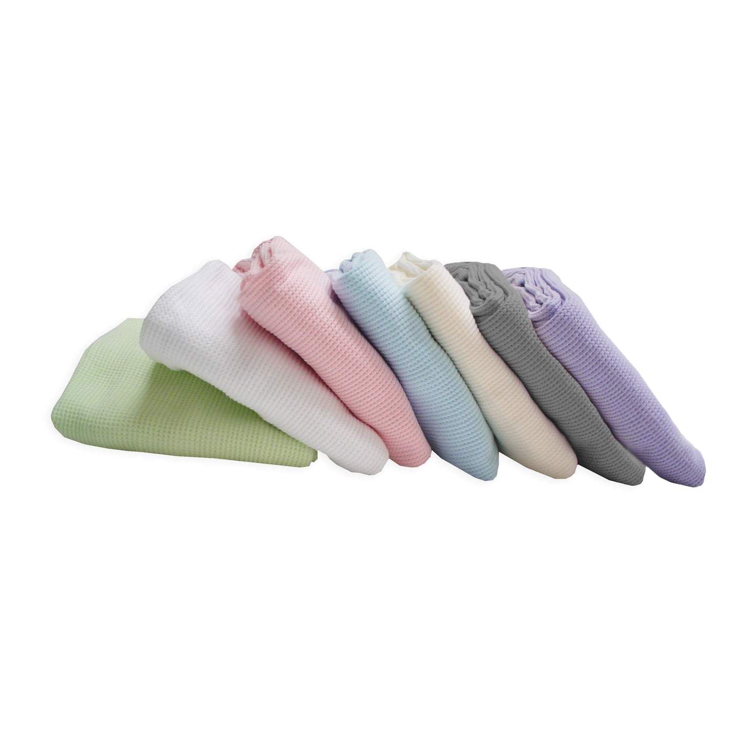 TL Care 100% Cotton Thermal Waffle Swaddle Blanket (30" x 40"), Soft, Breathable & Stretchy, Celery, for Boys and Girls, Perfect for Swaddling, Travel and Gifting