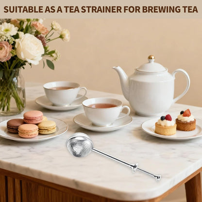 Skiennix Flour Duster - Stainless Steel Sugar Shaker & Powder Sifter | 2-Piece Set for Baking
