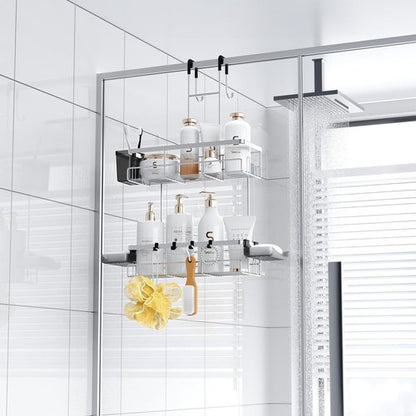 Aitatty Over The Door Shower Caddy - Rustproof Hanging Organizer for Easy Bathroom Storage | Chrome Finish