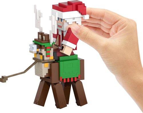 Mattel Minecraft Advent Calendar - 3 Action Figures, 17 Accessories & 24 Daily Surprises | Holiday Fun