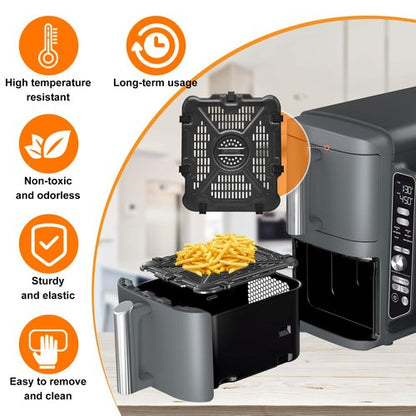 GWYSY Air Fryer Replacement Tray for Ninja SL401 DoubleStack XL 2-Basket, 2 Packs Air Fryer Grill Plate Tray Accessories, Dishwasher Safe