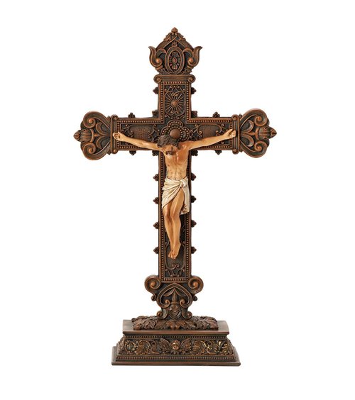 Joseph's Studio Roman 14.5" H Standing Crucifix, Religious Gifts