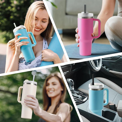 Stanley 6-Pack Replacement Straws - 12-Inch Clear Reusable Plastic Straws for 40 oz & 30 oz Tumblers | Dishwasher Safe & BPA-Free
