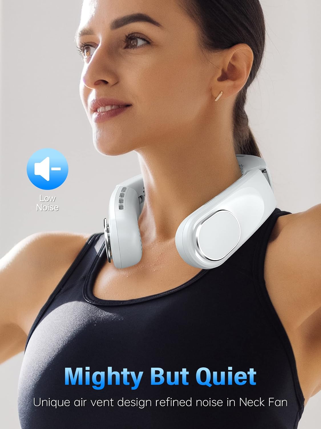 ChillGo Neck Fan - Portable Bladeless Cooling Fan with 4 Turbo Airflow | 5200mAh Battery for Travel