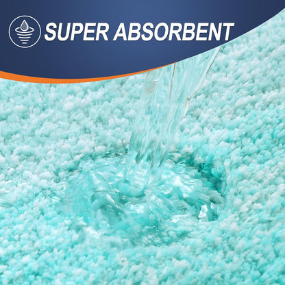 OLANLY Large Bathroom Rugs - Extra Soft Microfiber Mat, Quick Dry & Machine Washable, 40x24, Teal