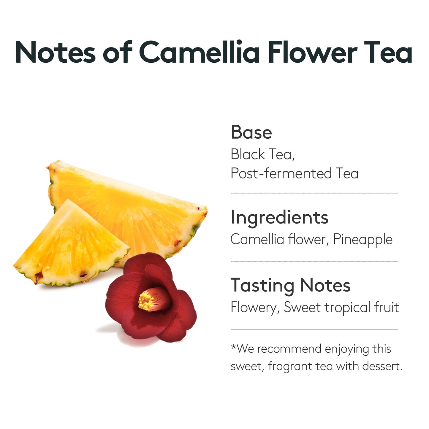 OSULLOC Camellia Tea (Sweet Tropical Fruit Scent) | Korean Premium Blended Tea Bag | Sweet Fruit Tea | 20 Count Tea Bags, 1.27oz