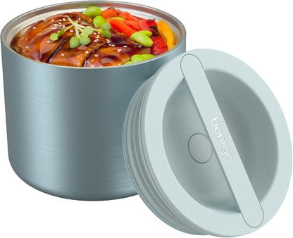 Bentgo Stainless Steel Food Container - 2.4 Cups, Triple-Layer Insulation, Leak-Proof Design | Aqua