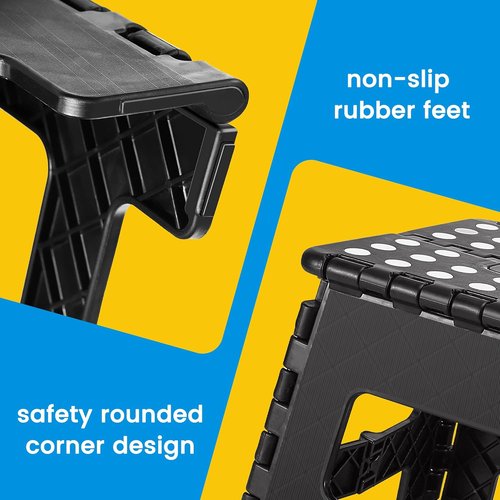 ACSTEP Folding Step Stool - Sturdy 9-Inch Collapsible Design | Non-Slip, Lightweight for Kids & Adults, 300 lbs Capacity
