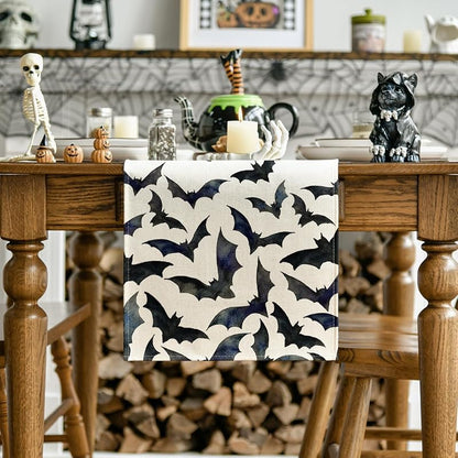 Black/White Table Runner 13x72 In. Artoid Mode 210 GSM Polyester