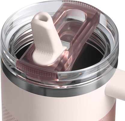 STANLEY Quencher ProTour 30 oz Tumbler - Leakproof Lid, Built-in Straw & Handle | BPA-Free Rose Quartz Fade