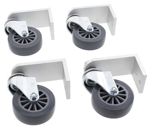 Erie Tools Set of 4-2-1/2 in. x 3/4 in. Replacement Castor Wheels for Surface Cleaners
