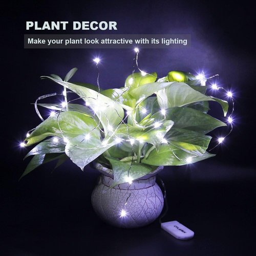 CYLAPEX Fairy String Lights - 6 Pack Cool White LED Firefly Lights | 3.3ft Silvery Copper Wire for Christmas & Party Decor