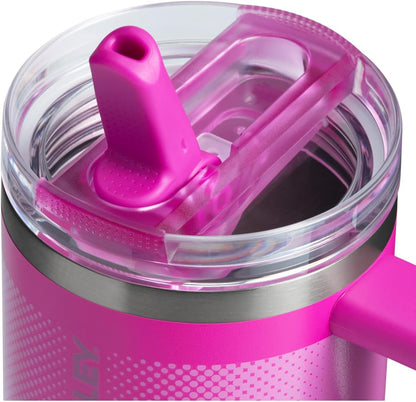 STANLEY Quencher ProTour 20 oz Tumbler - Leakproof Lid, Built-In Straw & Handle | BPA-Free Vivid Violet Fade