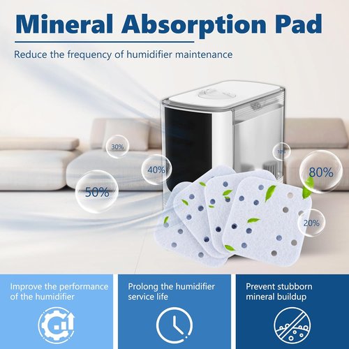 Funmit 20 Pack Humidifier Replacement Filters for LEVOIT, Mineral Absorption Pad Compatible with LV600S, LV600HH, OasisMist450S
