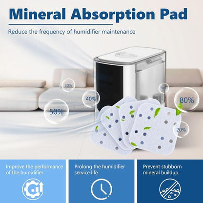 Funmit 20 Pack Humidifier Replacement Filters for LEVOIT, Mineral Absorption Pad Compatible with LV600S, LV600HH, OasisMist450S