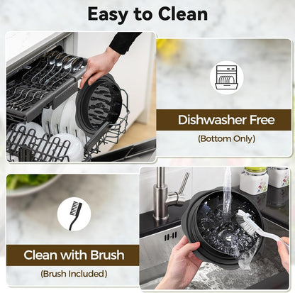 Ukeetap 10" Pro Chicken Shredder Tool - BPA-Free, Ergonomic Design, Anti-Slip Base | Black