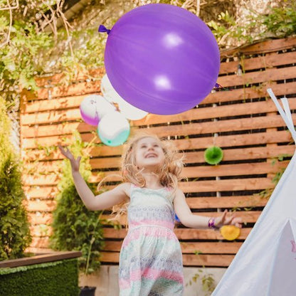 LEEZZIZZ Punch Balloons - 41Pcs Thickened Neon Heavy-Duty Party Favors for Kids & Weddings
