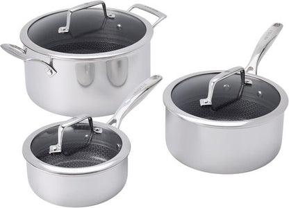 Henckels Paradigm Ceramic - 6-Piece Stainless Steel Dual Performance Cookware Set
