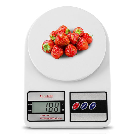 Partyreal Digital Kitchen Scale - Stainless Steel Food Scale with Oz/G Units | Replaceable Battery | Perfect for Meal Prep and Baking