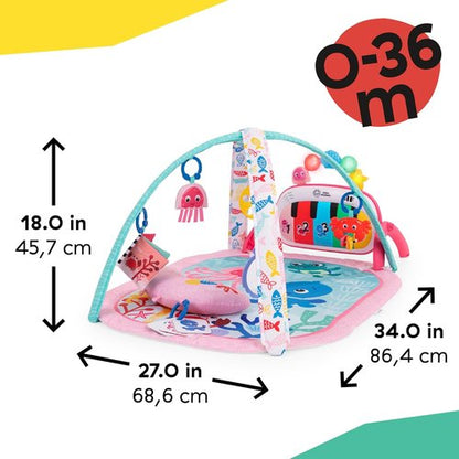 Baby Einstein Ocean Explorers 4-in-1 Kickin' Tunes Gym - Music & Language Discovery, Pink, 0+ Months