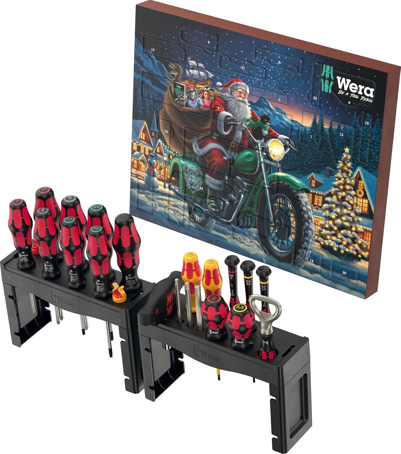 Wera 05136610001 Advent Calendar 2025 - 28 Premium Tool Pieces for Enthusiasts