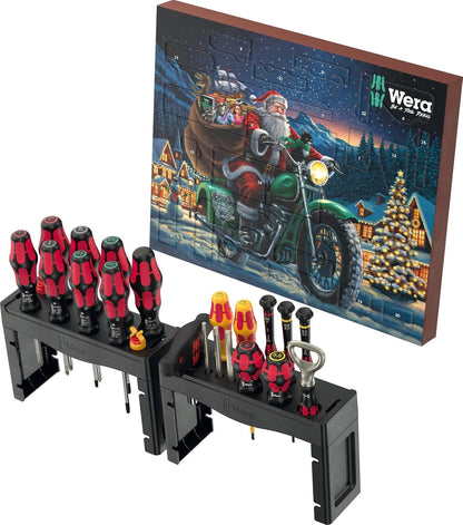 Wera 05136610001 Advent Calendar 2025 - 28 Premium Tool Pieces for Enthusiasts