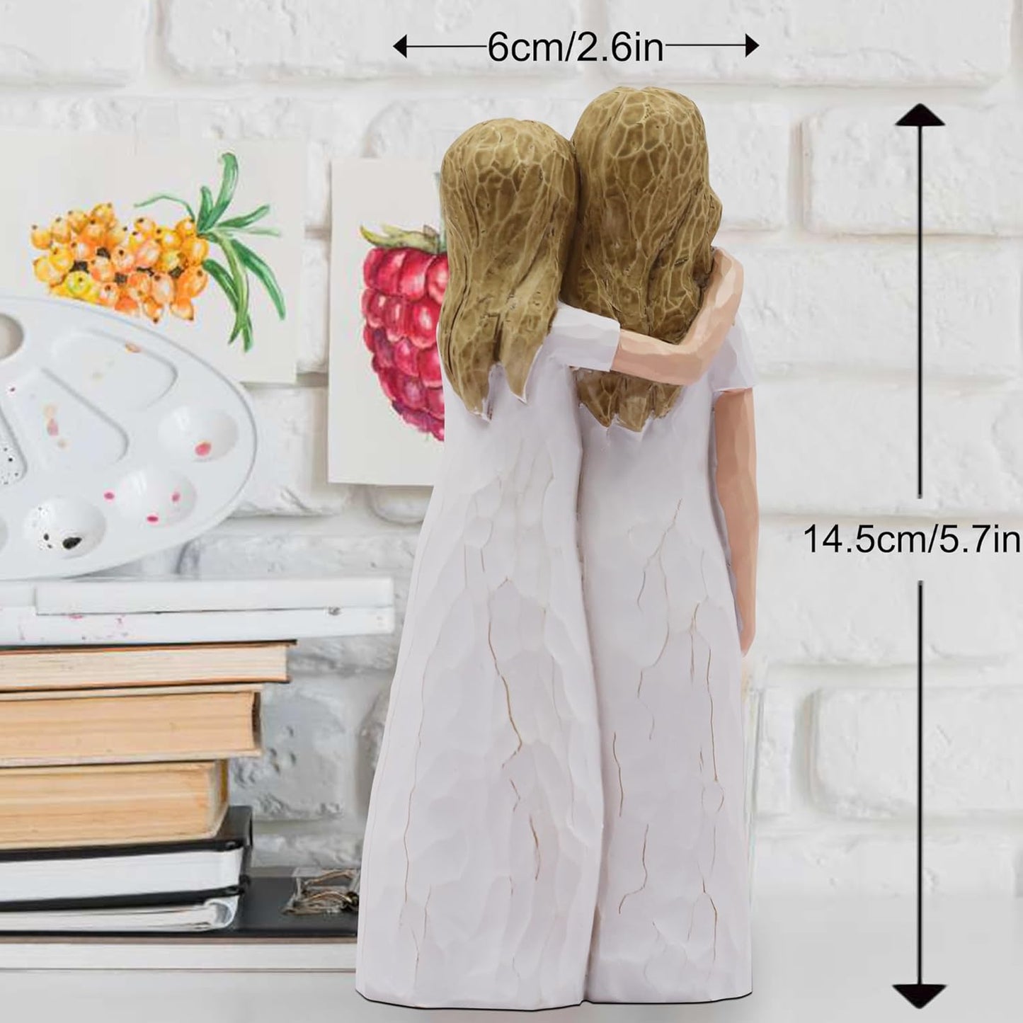 Regine Switzerland Sculpted Hand-Painted Figurine - Heartfelt Birthday Gift for Mom from Daughter