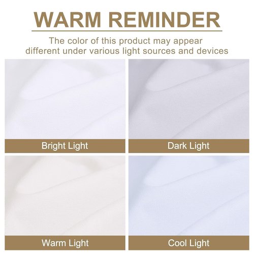 100% Blackout Shield Linen Blackout Curtains for Bedroom 84 Inches Long, Back Tab/Rod Pocket Living Room Drapes, Thermal Insulated Blackout Curtains 2 Panels Set, 50" W x 84" L, Bright White