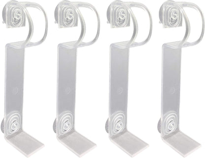 Vermont 612 Window Candle Holders - Suction Cups & L-Shaped Safety Bracket | Fits Most Battery & Electric Candles (Pack of 4)