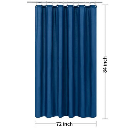 ALYVIA SPRING Extra Long Fabric Shower Curtain Liner Waterproof - 72" x 84", Soft & Lightweight XL Shower Curtain with 3 Magnets, Machine Washable - 72x84, Navy