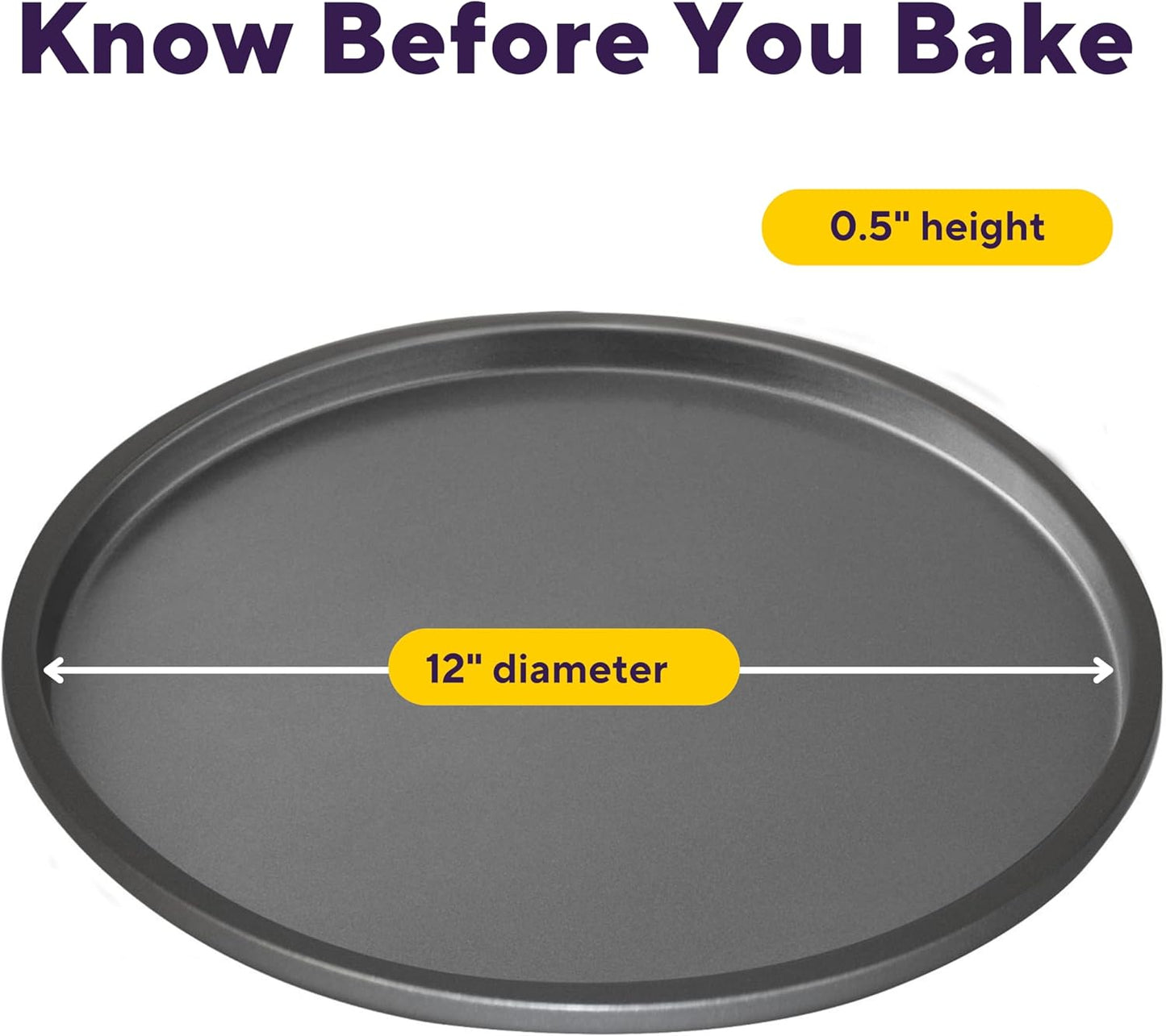 Wilton Silver Non-Stick Pizza Pan - 12-Inch Cold-Rolled Steel Bakeware, PFAS-Free