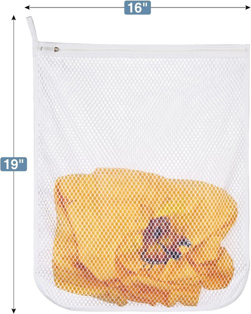 Durable Honeycomb Mesh Laundry Bags by [Brand Name] - 3 Pcs for Delicates | 16" x 19" Size