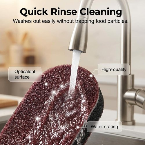 Magic Sponges Heavy-Duty Cleaning Eraser - Multi-Functional Melamine Foam Pads (5PCS) for Home Use