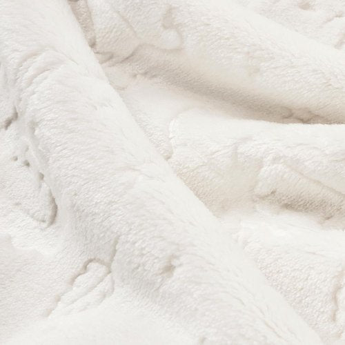BORITAR Fleece Baby Blanket - Ultra Soft 3D Animal Design for Boys & Girls | Cozy Infant Receiving Blanket (30x40 Inches, Cream)