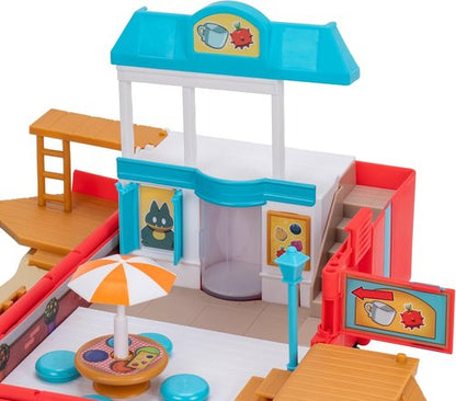 Jazwares Pokémon Carry Case - Portable Beach Battle Playset with Action Features & Pikachu Figure