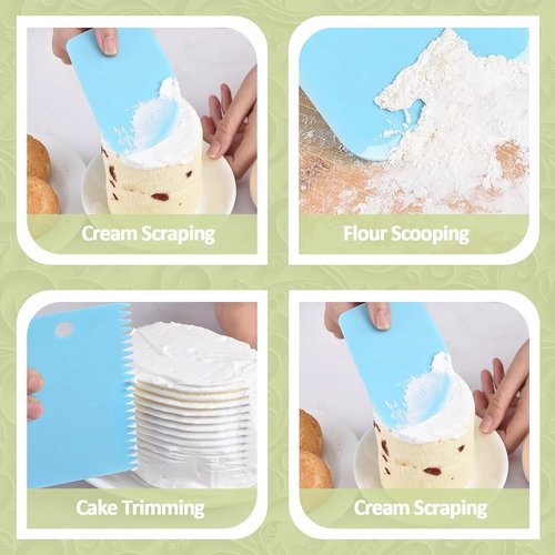 FANTEXY Piping Bags and Tips Set - 33 Reusable Cake Decorating Supplies with Icing Tips & Scrapers