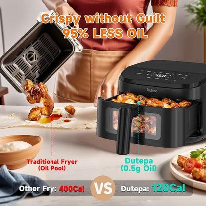 Air Fryer 8-in-1 by [Brand Name] | Compact 4.5Qt Design for Fast, Healthy Cooking with 95% Less Oil