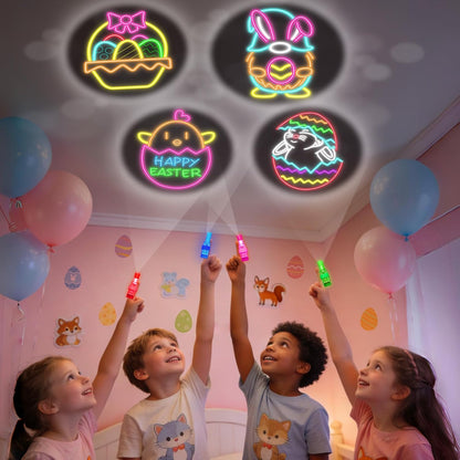 Skiennix 24 Pack Easter Eggs - LED Light-Up Toys for Glow in the Dark Fun | Non-Candy Gifts & Party Favors