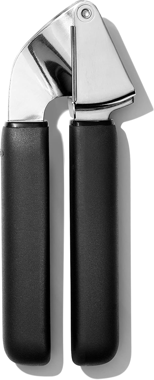 OXO Good Grips Garlic Press - Durable Stainless Steel Design for Effortless Crushing