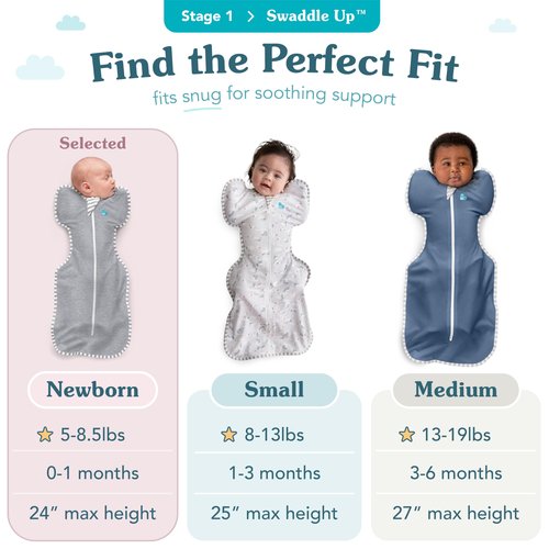 Love to Dream Swaddle UP, Baby Sleep Sack, 1.0 TOG, Self-Soothing Swaddles for Newborns, Improves Sleep, Snug Fit Helps Calm Startle Reflex, New Born Essentials for Baby, Newborn 5-8.5 lbs,Moon Olive