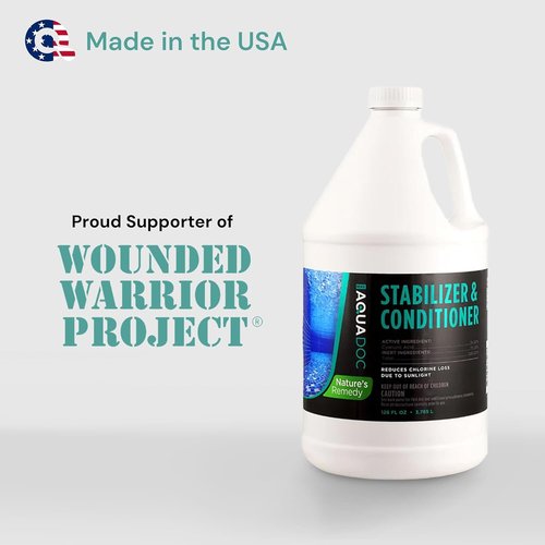 AquaDoc Pool Stabilizer | Maximum Strength Conditioner with Cyanuric Acid for Reduced Water Evaporation
