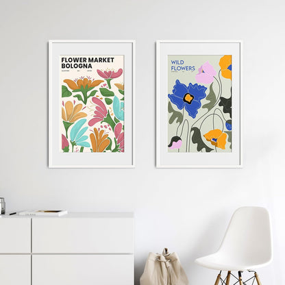 Upsimples 20x30 Poster Frame - Versatile Display for 16x24 Pictures with Mat or 20x30 Without Mat | White, 1 Pack