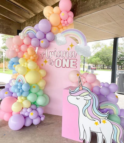 KBZVNAF Pastel Balloons - 50 Pack 12-Inch Multicolor Macaron Latex Balloons for Baby Showers & Birthdays