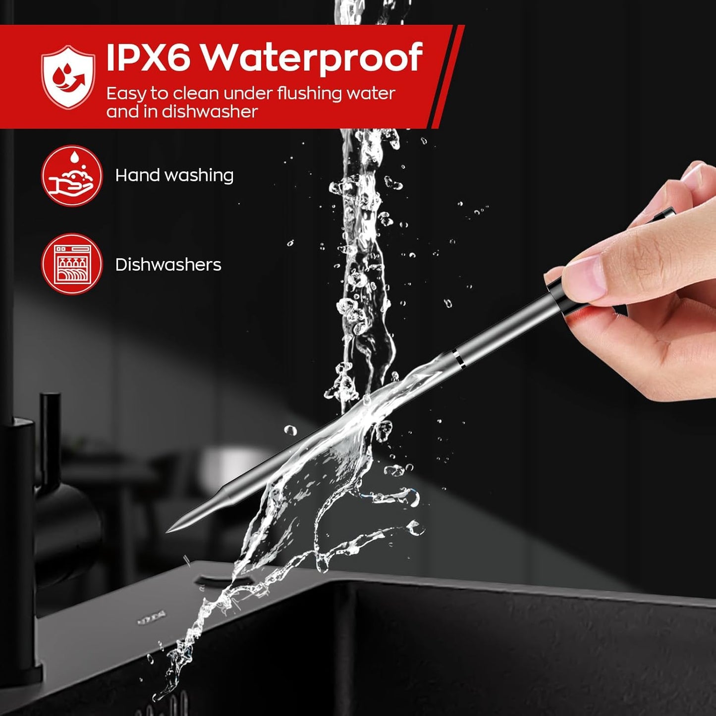Skiennix Smart Wireless Meat Thermometer - Dual Probes, Bluetooth & WiFi, High Precision for BBQ & Grill