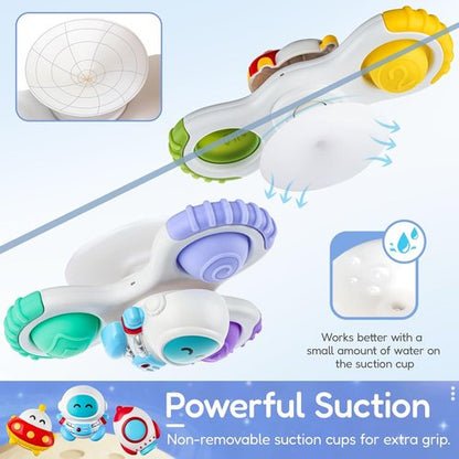 ALASOU Pop Suction Cup Spinner Toys - Sensory Travel Fun for Infants & Toddlers | Ideal Gift for Ages 1-2
