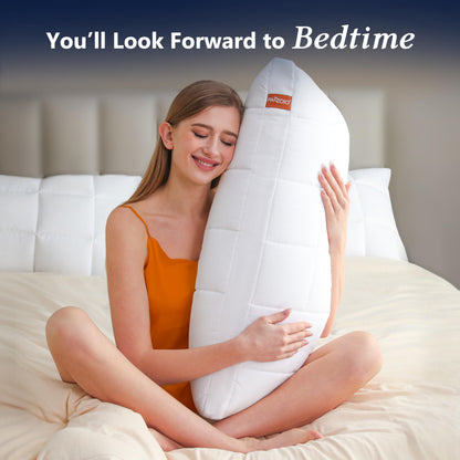 PAZZOIO Cooling Adjustable Pillow for Side Sleepers, Luxury Standard Size Bed Pillow with Best Customizable Height, Hotel Collection Soft Firm Support for Back, Stomach or Side Sleepers-Home Gifts