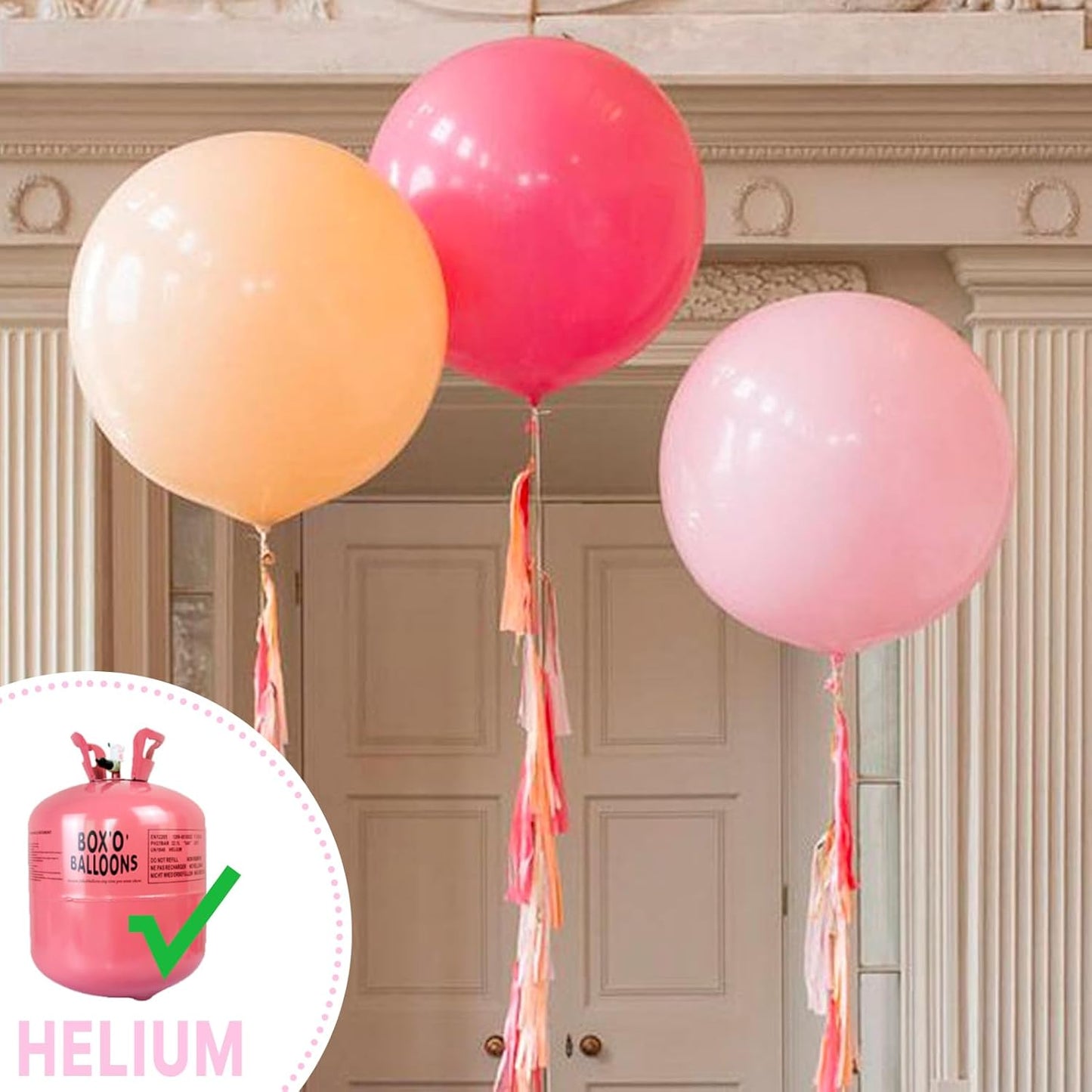 PartyWoo Baby Pink Balloons - 20pcs 18 Inch Pastel Latex Helium Balloons for Baby Showers & Parties