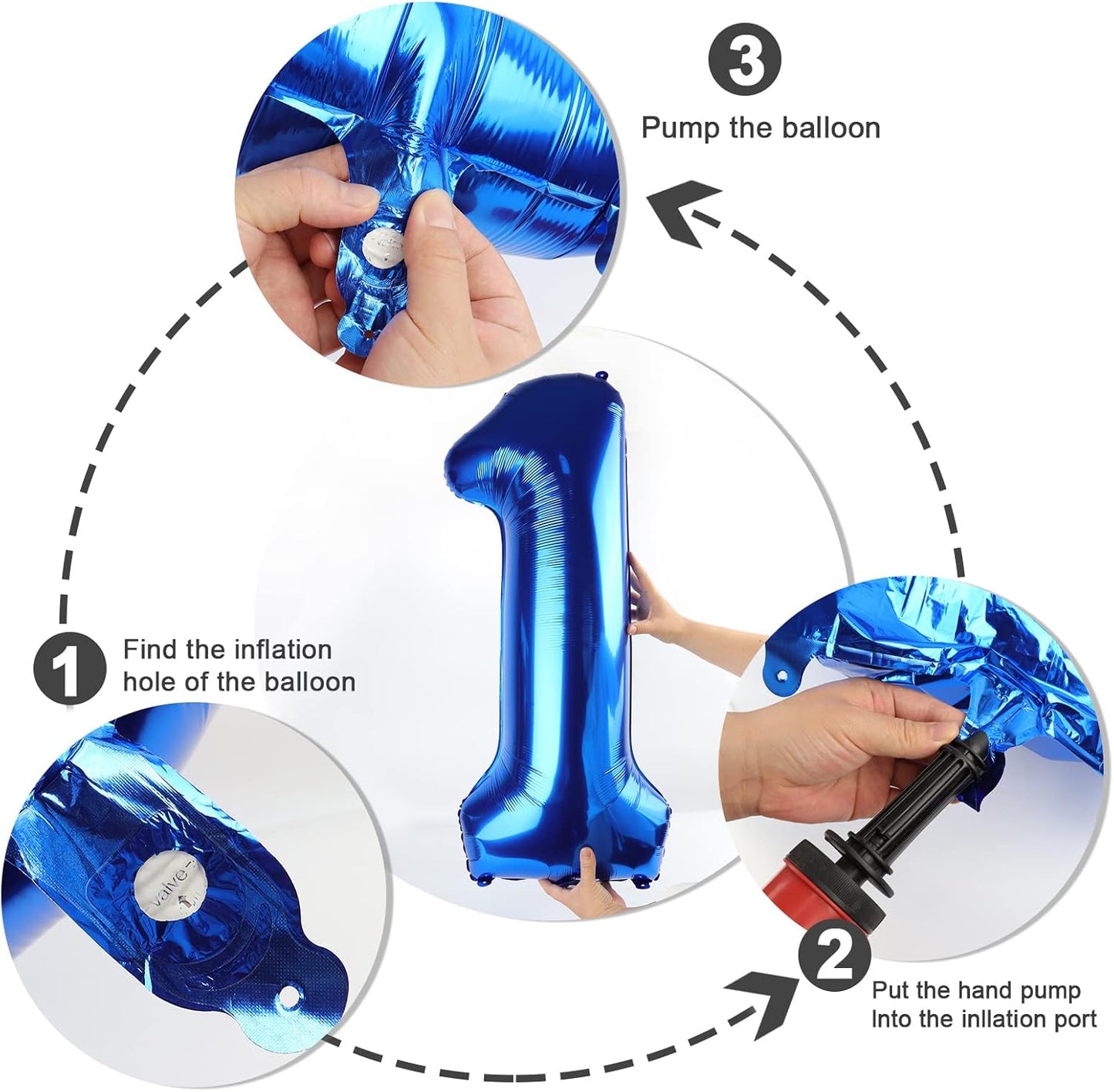 Skiennix 40 Inch Navy Blue Number Balloons - Perfect for 9th, 19th, or 90th Birthday Celebrations