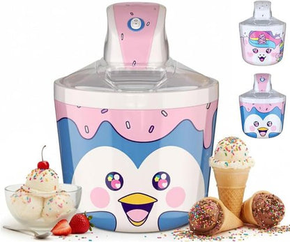 Fun Electric Ice Cream Maker - Countertop Soft Serve & Sorbet Machine | Easy to Clean Personal Dessert Maker